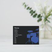 ぽっちゃりしたドラム- 名刺 (スタンド正面)