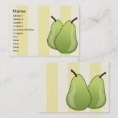 ぽっちゃりしたナシ- 名刺 (正面/裏面)