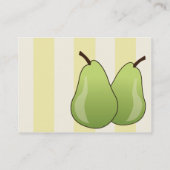 ぽっちゃりしたナシ- 名刺 (裏面)