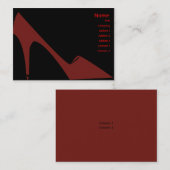 ぽっちゃりしたハイヒール- 名刺 (正面/裏面)