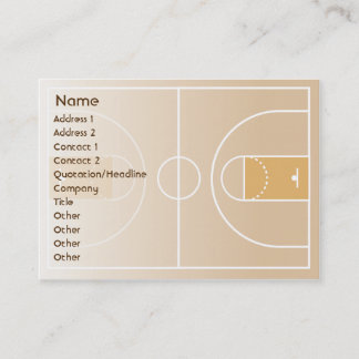 ぽっちゃりしたバスケットボール- 名刺