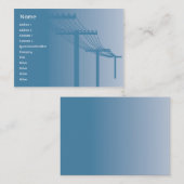 ぽっちゃりしたパワーライン- 名刺 (正面/裏面)