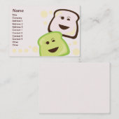 ぽっちゃりしたパン- 名刺 (正面/裏面)