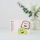 ぽっちゃりしたパン- 名刺 (スタンド正面)