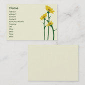 ぽっちゃりしたヒマワリ- 名刺 (正面/裏面)