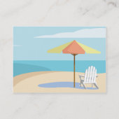 ぽっちゃりしたビーチ- 名刺 (裏面)