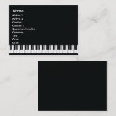 ぽっちゃりしたピアノ- 名刺 (正面/裏面)