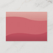 ぽっちゃりしたピンクの波- 名刺 (裏面)