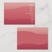 ぽっちゃりしたピンクの波- 名刺 (正面/裏面)