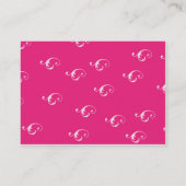 ぽっちゃりしたピンクのLonglinebra - 名刺 (裏面)