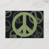 ぽっちゃりしたピースマーク- 名刺 (裏面)