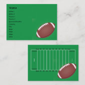 ぽっちゃりしたフットボール- 名刺 (正面/裏面)