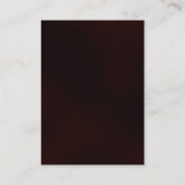 ぽっちゃりしたブラウニー赤モノグラムプレーン名刺 名刺 (裏面)