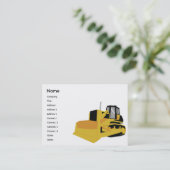 ぽっちゃりしたブルドーザー- 名刺 (スタンド正面)