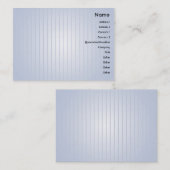 ぽっちゃりしたブルーライン- 名刺 (正面/裏面)