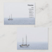 ぽっちゃりしたプロフィールカードを"航海します" 名刺 (正面/裏面)