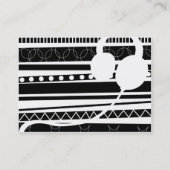 ぽっちゃりしたヘッドホーン- 名刺 (裏面)