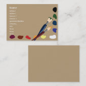 ぽっちゃりしたペンキ- 名刺 (正面/裏面)