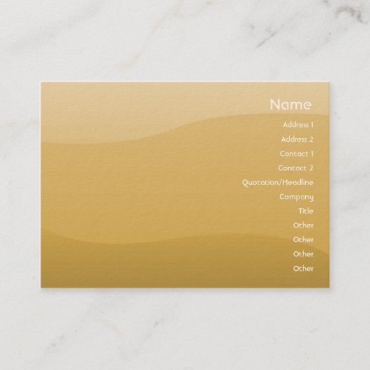 ぽっちゃりしたムギの波- 名刺 (正面)