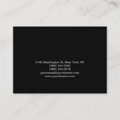 ぽっちゃりしたメイクアップアーティストスクリプトグレーの名刺 名刺 (裏面)