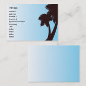 ぽっちゃりしたヤシの木- 名刺 (正面/裏面)