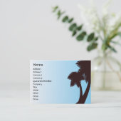 ぽっちゃりしたヤシの木- 名刺 (スタンド正面)