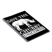 ぽっちゃりしたユニコーン ノートブック (右側)