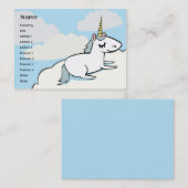 ぽっちゃりしたユニコーン- 名刺 (正面/裏面)