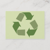 ぽっちゃりしたリサイクル- 名刺 (裏面)