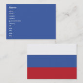 ぽっちゃりしたロシア- 名刺 (正面/裏面)