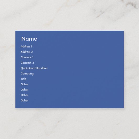 ぽっちゃりしたロシア- 名刺 (正面)
