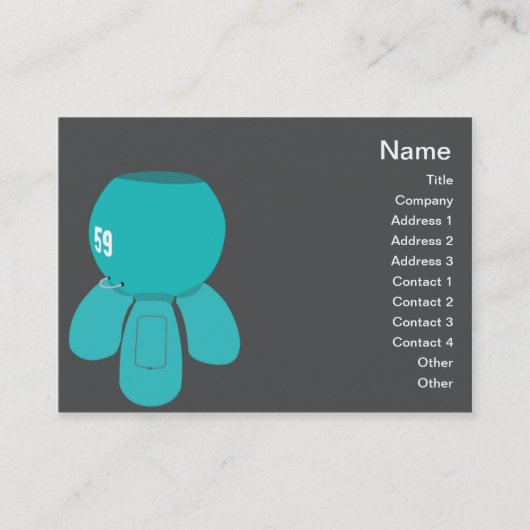 ぽっちゃりしたロボットSpyder - 名刺 (正面)