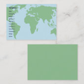 ぽっちゃりした世界- 名刺 (正面/裏面)