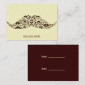 ぽっちゃりした何百万の髭 予約カード (正面/裏面)