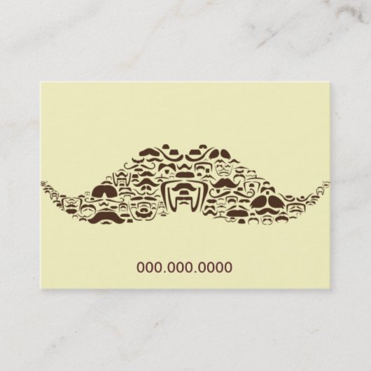 ぽっちゃりした何百万の髭 予約カード (正面)