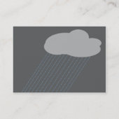 ぽっちゃりした傘- 名刺 (裏面)