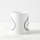 ぽっちゃりした半白くロシアのな小型ハムスター コーヒーマグカップ (中央)