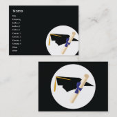 ぽっちゃりした卒業- コーリングカード (正面/裏面)