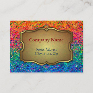 ぽっちゃりした名刺の液体色 名刺
