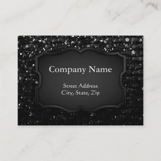 ぽっちゃりした名刺水晶きらきら光るなStrass 名刺 (正面)