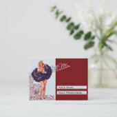 ぽっちゃりした名刺-ピンナップ 予約カード (スタンド正面)