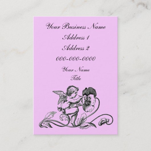 ぽっちゃりした天使の名刺 名刺 (正面)
