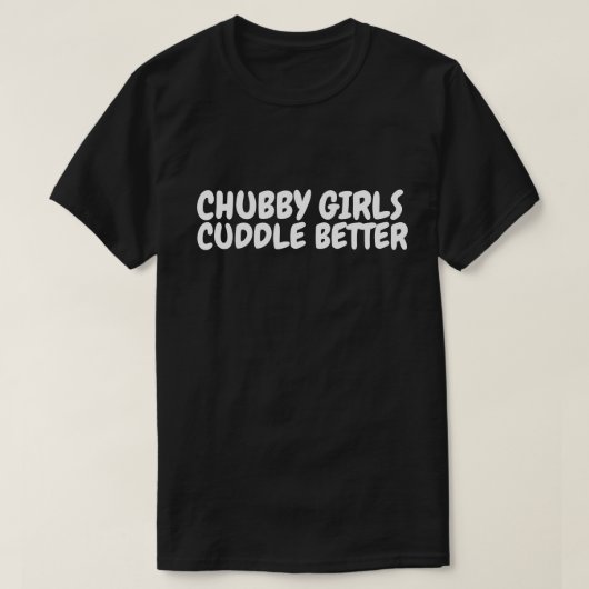 ぽっちゃりした女の子は可愛い、プラスのサイズのTシャツ Tシャツ (デザイン正面)