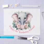 ぽっちゃりした子供の誕生日 薄葉紙 (クラフト)