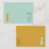 ぽっちゃりした子猫- 名刺 (正面/裏面)