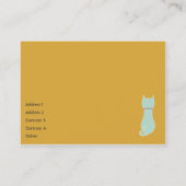 ぽっちゃりした子猫- 名刺 (裏面)