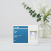 ぽっちゃりした暗いLinkedIn - 名刺 (スタンド正面)