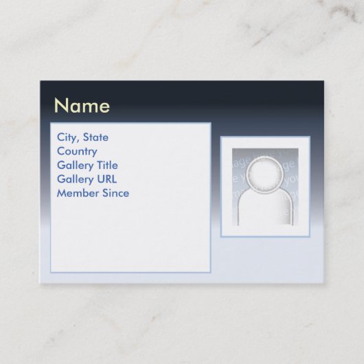 ぽっちゃりした暗いZazzle - 名刺 (正面)