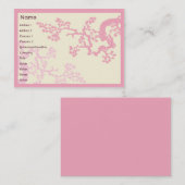 ぽっちゃりした桜- 名刺 (正面/裏面)