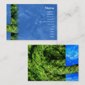 ぽっちゃりした水および草- 名刺 (正面/裏面)